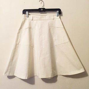 Original Penguin A-Line Off White SKirt